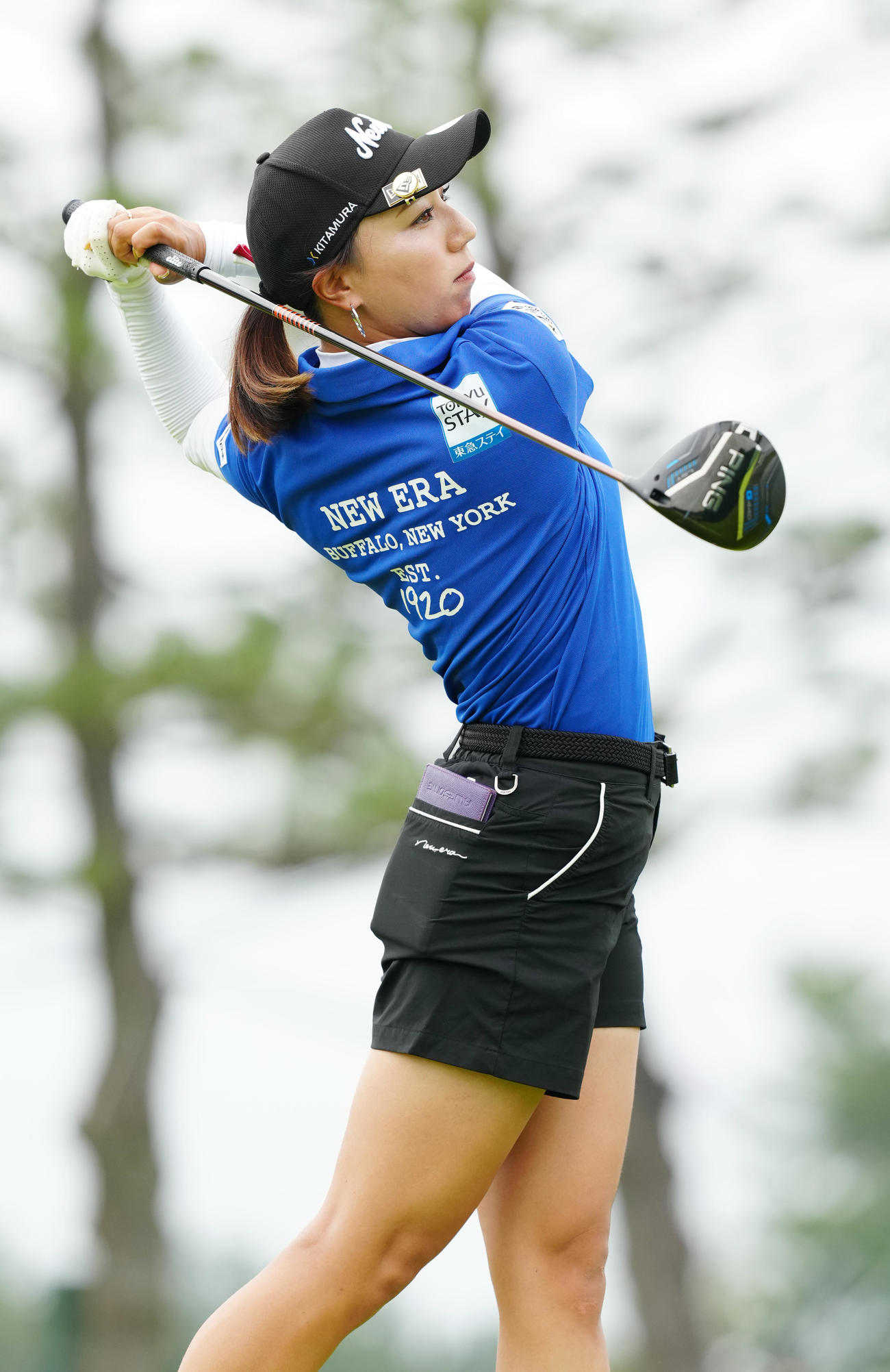 資生堂・JALレディースのプロアマ大会に臨む宮田（撮影・江口和貴）