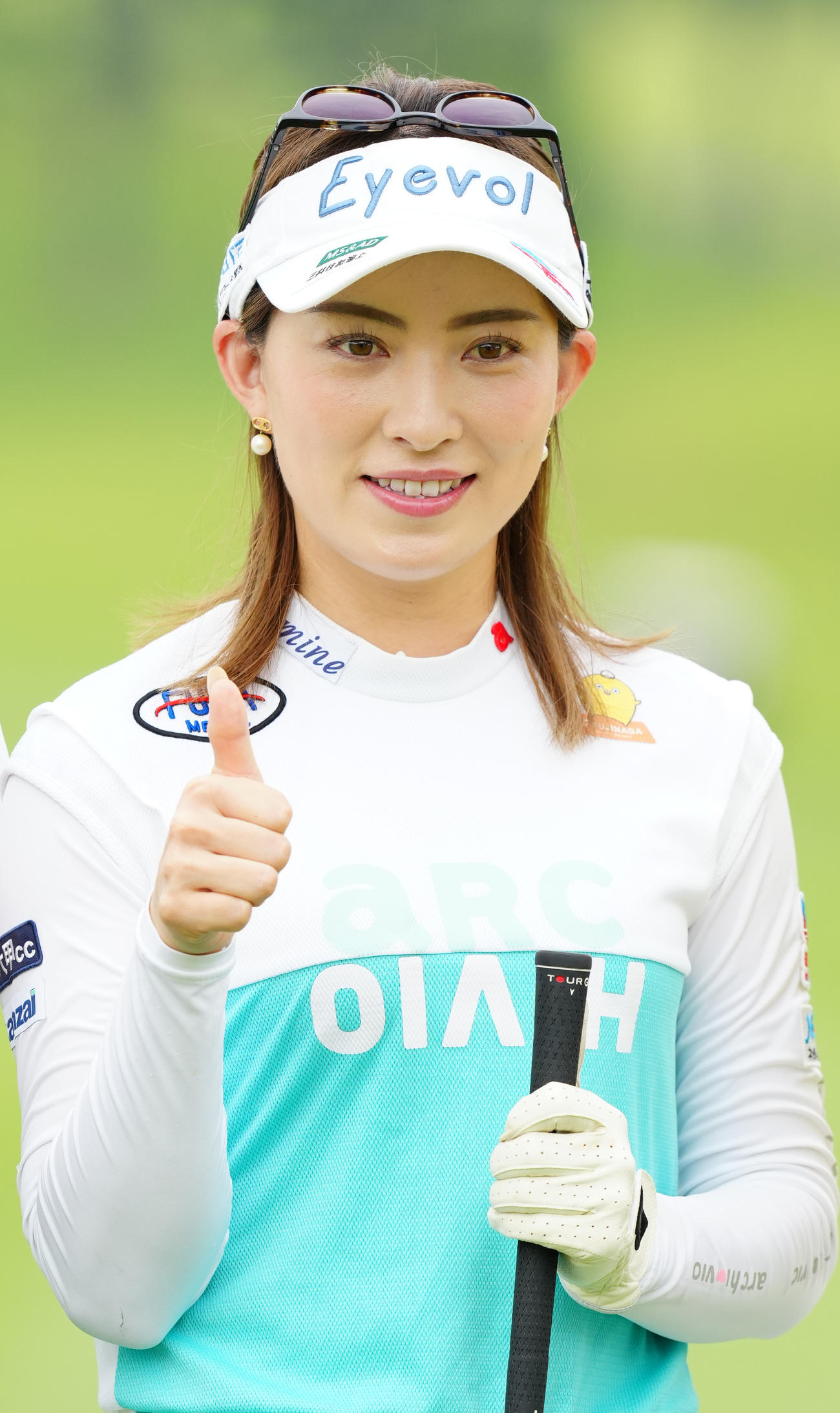 資生堂・JALレディースのプロアマ大会に臨む植手（撮影・江口和貴）