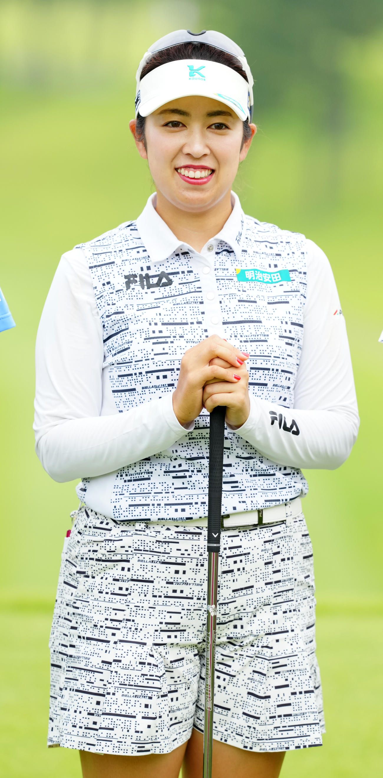 資生堂・JALレディースのプロアマ大会に臨む天本（撮影・江口和貴）