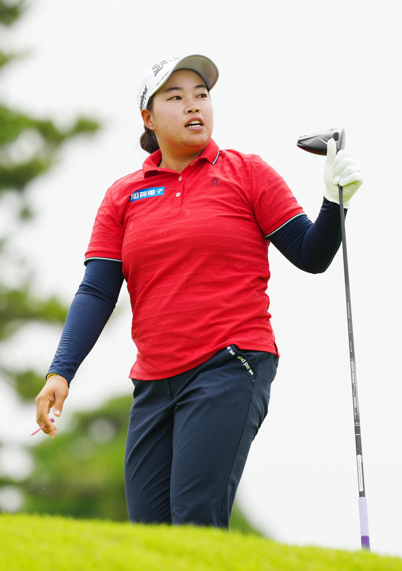 資生堂・JALレディースのプロアマ大会に臨む入谷（撮影・江口和貴）