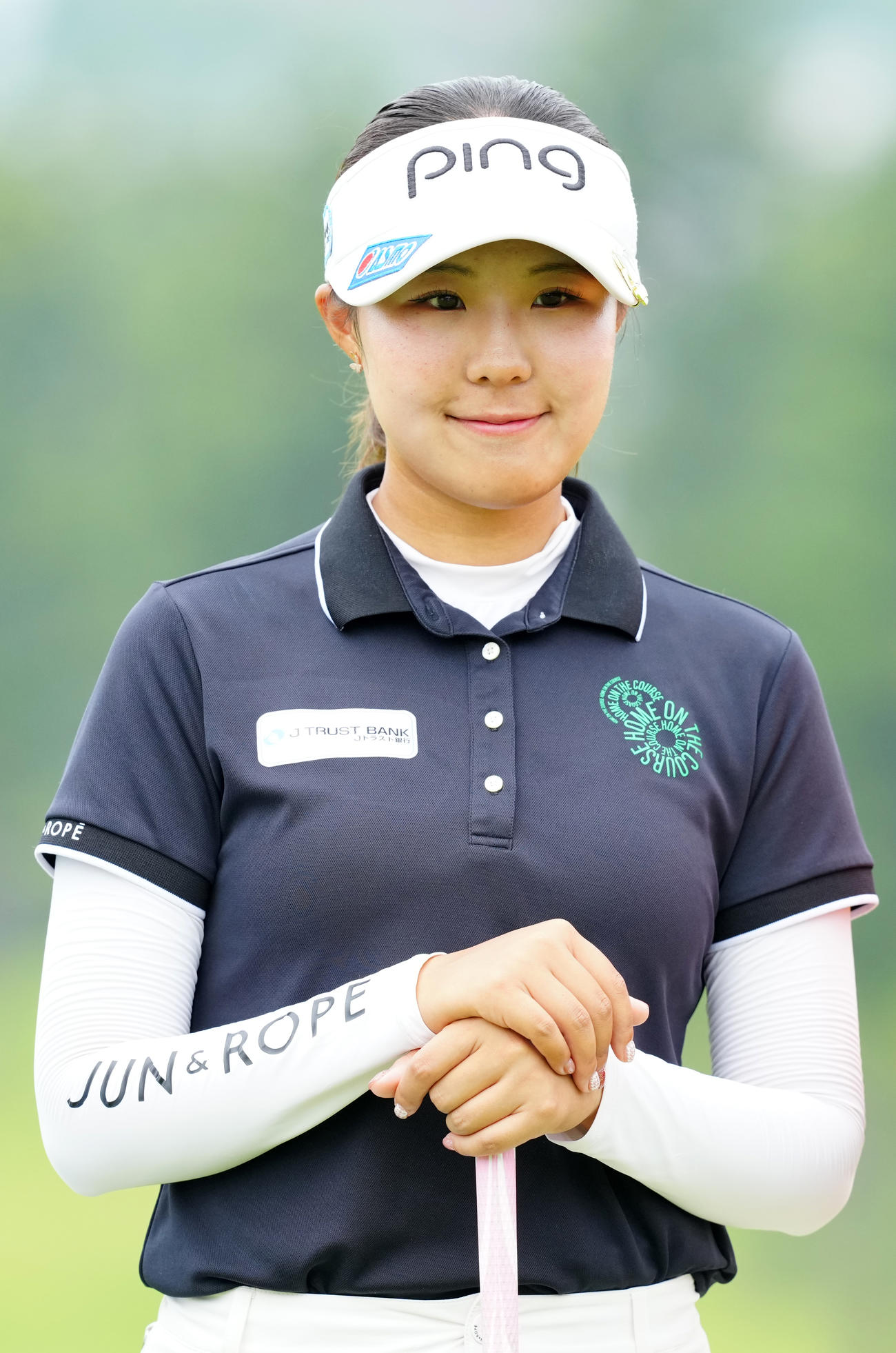 資生堂・JALレディースのプロアマ大会に臨む高野（撮影・江口和貴）