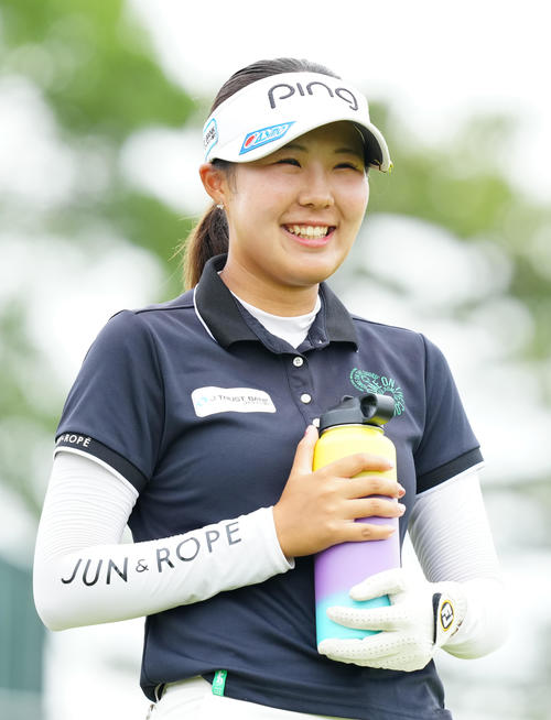 資生堂・JALレディースのプロアマ大会に臨む高野（撮影・江口和貴）