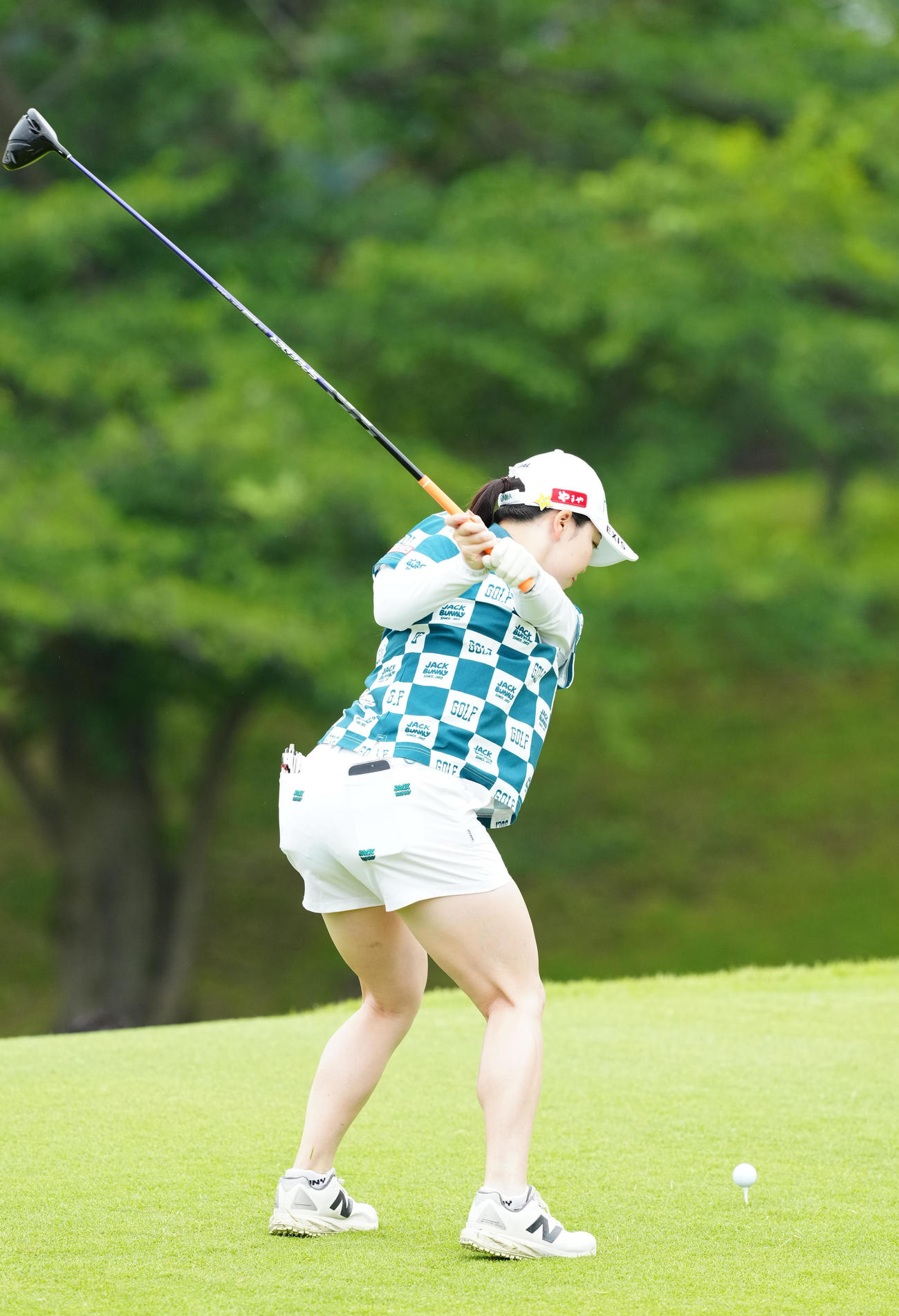 資生堂・JALレディースのプロアマ大会に臨む後藤（撮影・江口和貴）