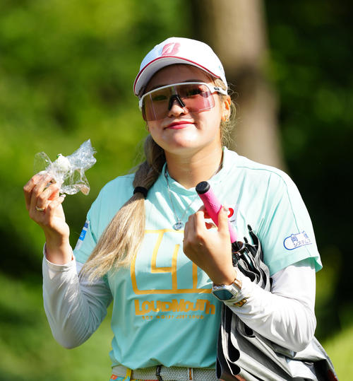 12番に臨む桑木（撮影・江口和貴）