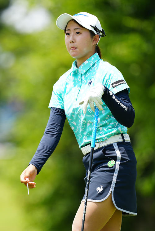 13番に臨む稲垣（撮影・江口和貴）