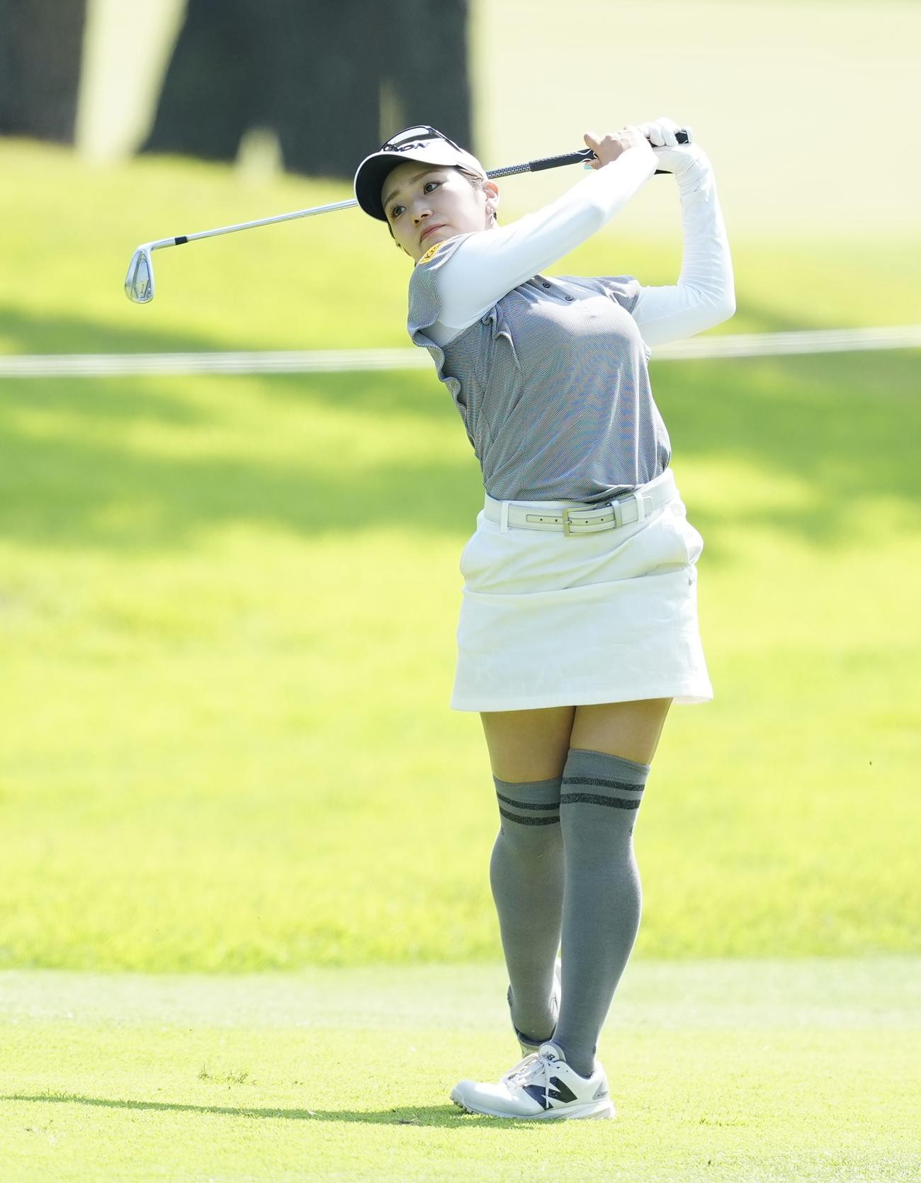 4番に臨む安田彩（撮影・江口和貴）