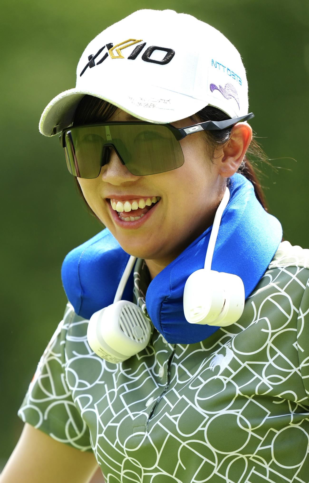 2番で笑顔を見せる菅沼（撮影・江口和貴）