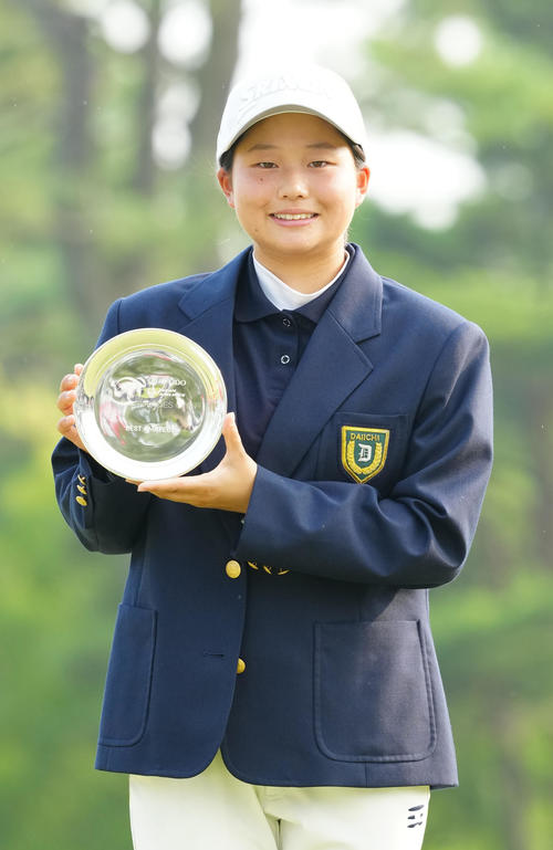 資生堂・JALレディースでベストアマチュア賞の広吉（撮影・江口和貴）