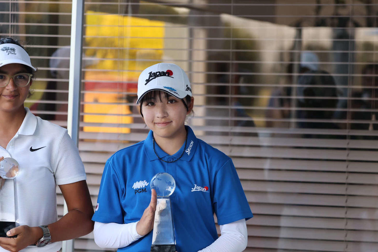 13－14歳の部女子優勝の岩永梨花（C）IJGA