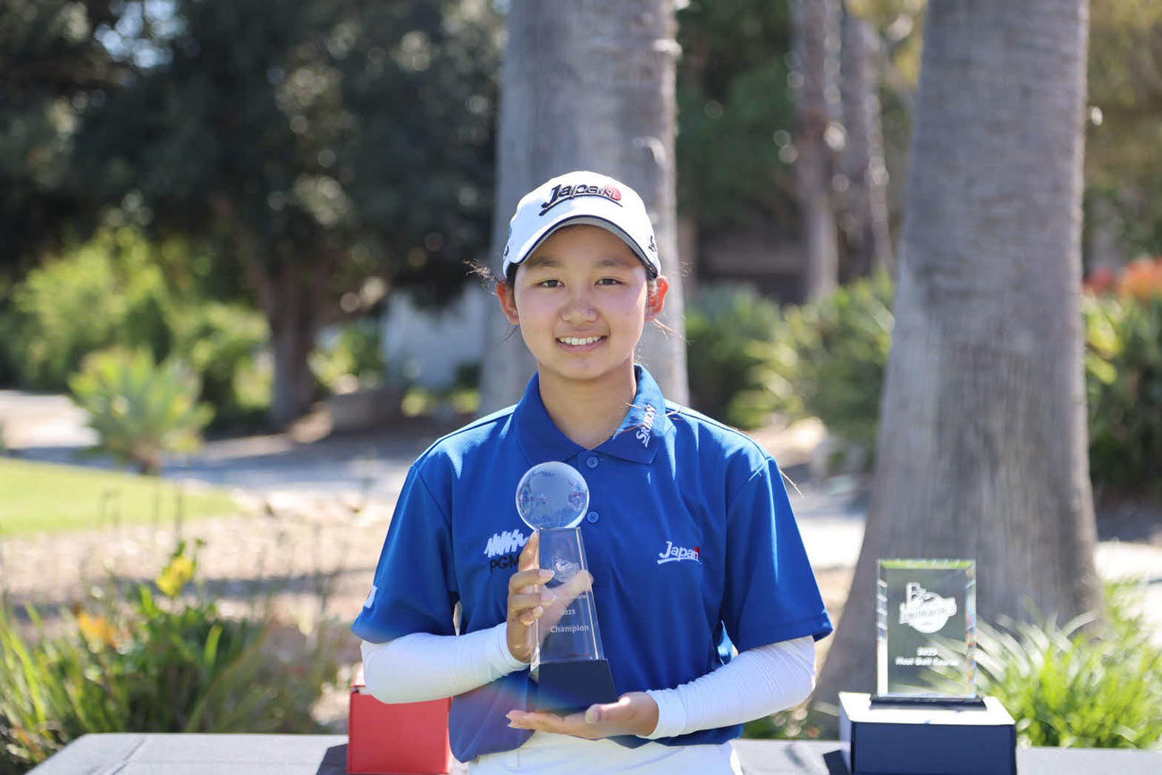 11－12歳の部女子優勝の本村彩歌（C）IJGA