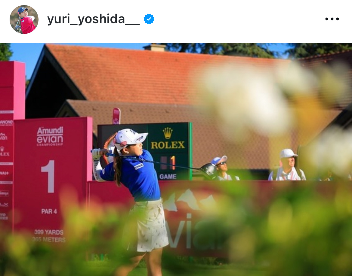 吉田優利のインスタグラムから