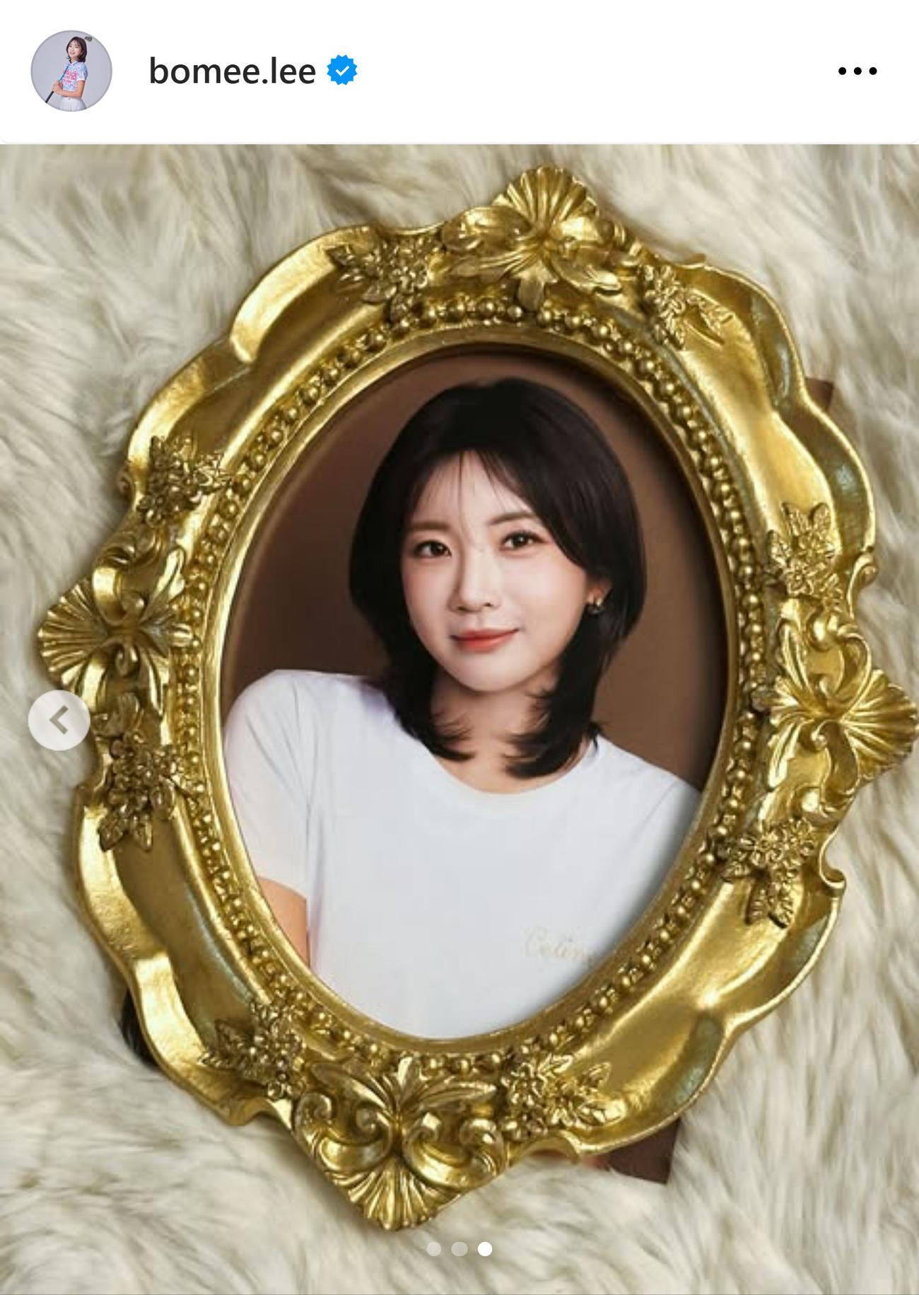 イ・ボミさんのインスタグラムから
