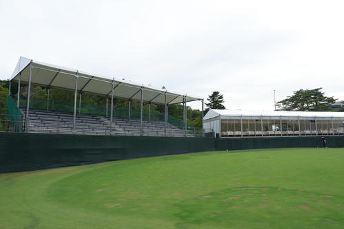 無観客で大会が開催される仙台クラシックGC（撮影・足立雅史）