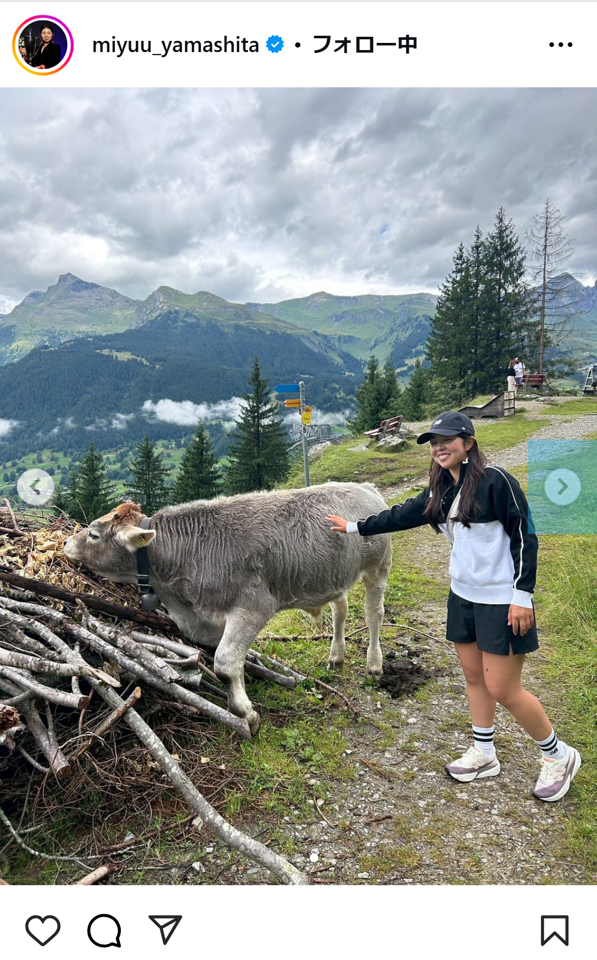 山下美夢有のインスタグラムから