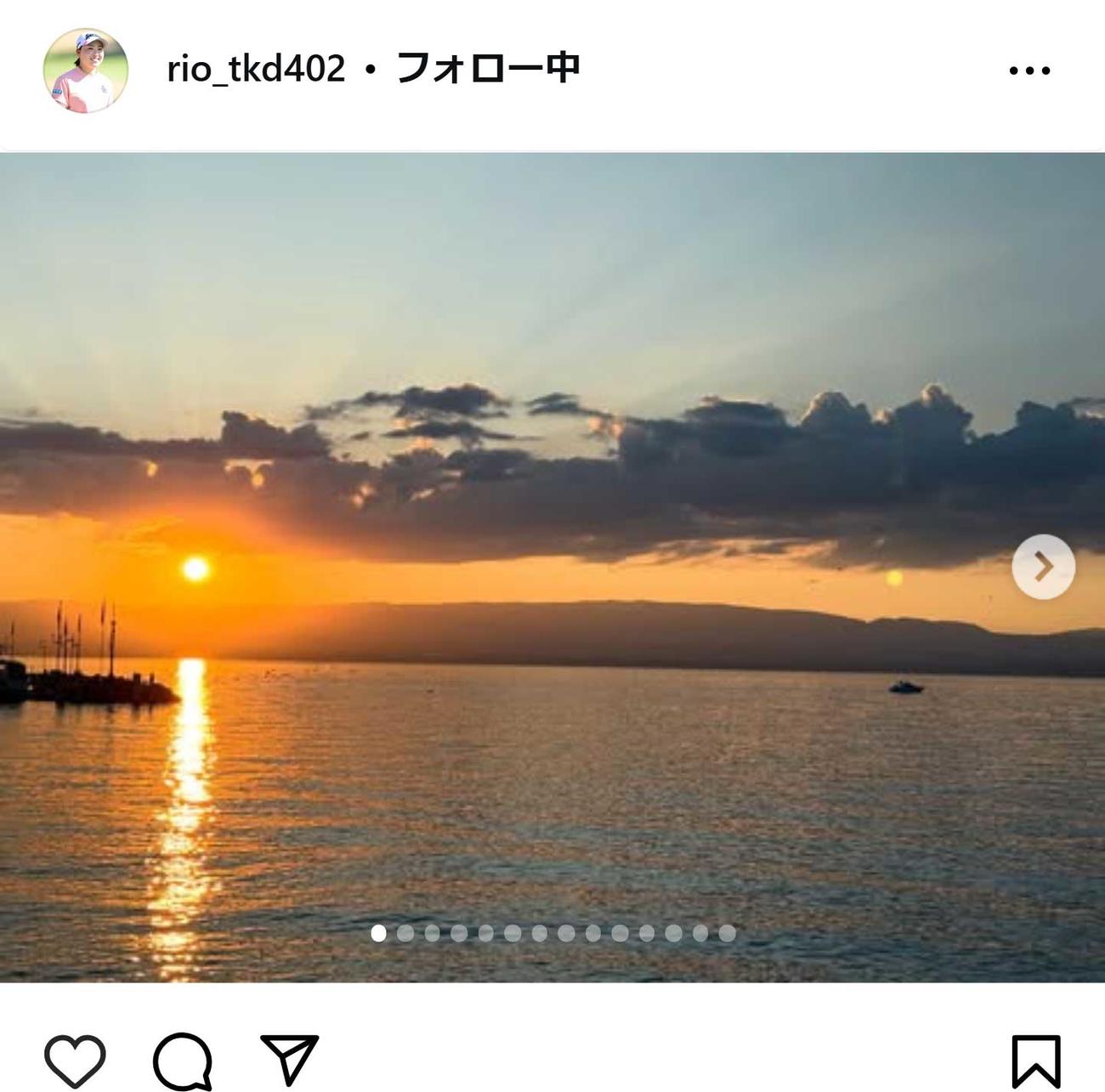 竹田麗央のインスタグラムから