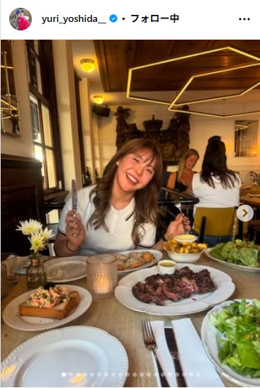 吉田優利のインスタグラムから