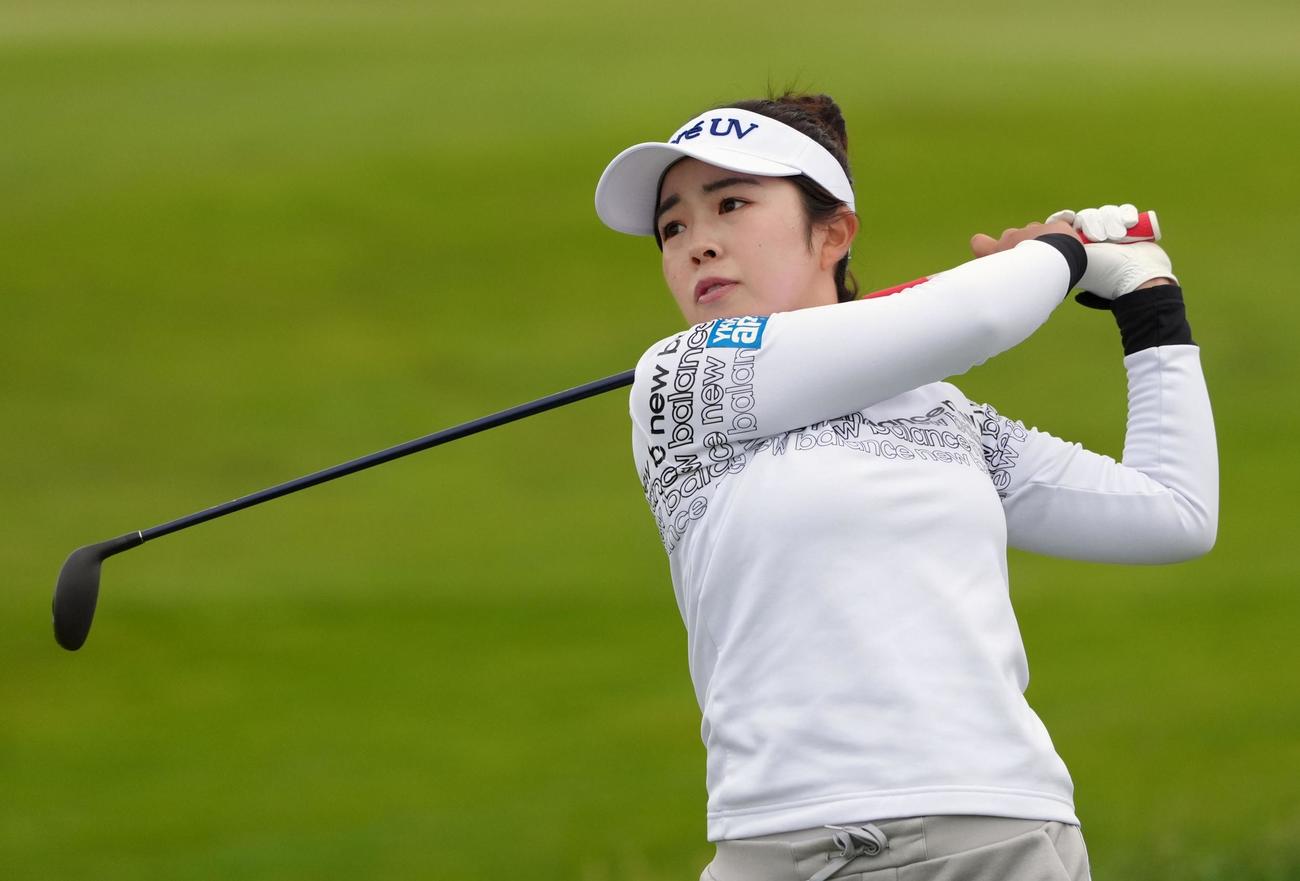 第3ラウンド、通算6アンダーで15位の山下美夢有（共同）