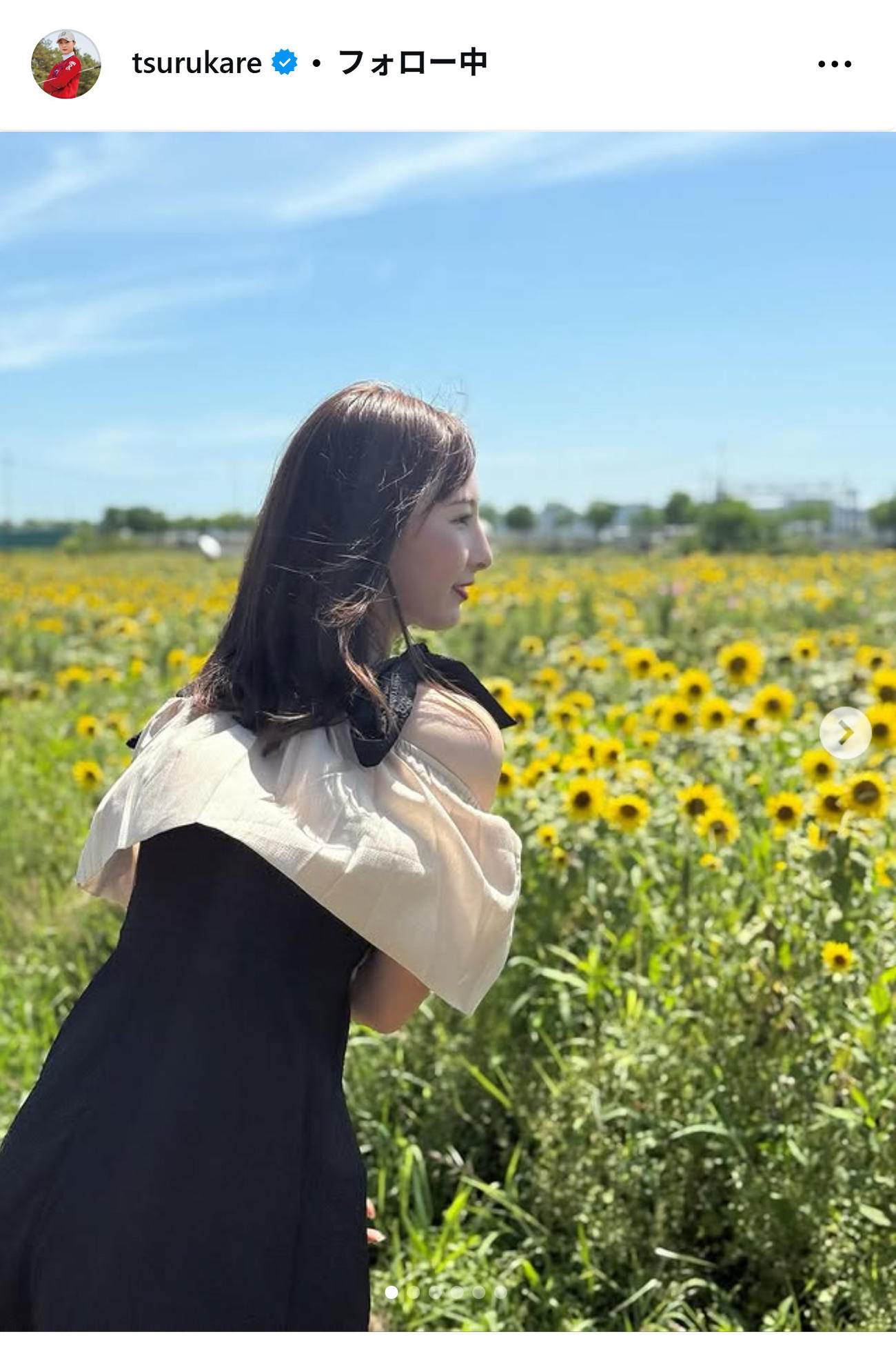鶴岡果恋のインスタグラムから