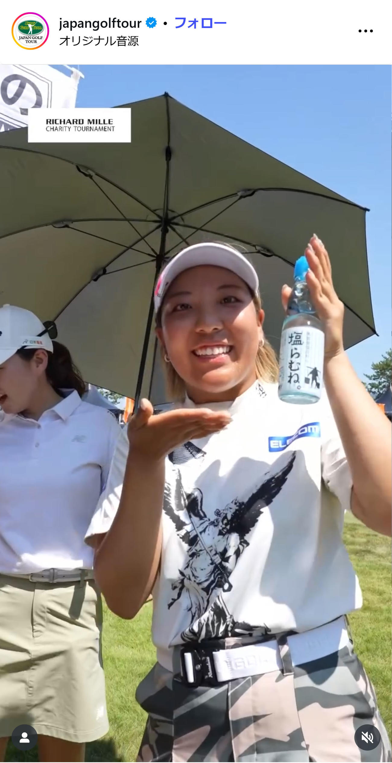 日本ゴルフツアー機構（JGTO）のインスタグラムから