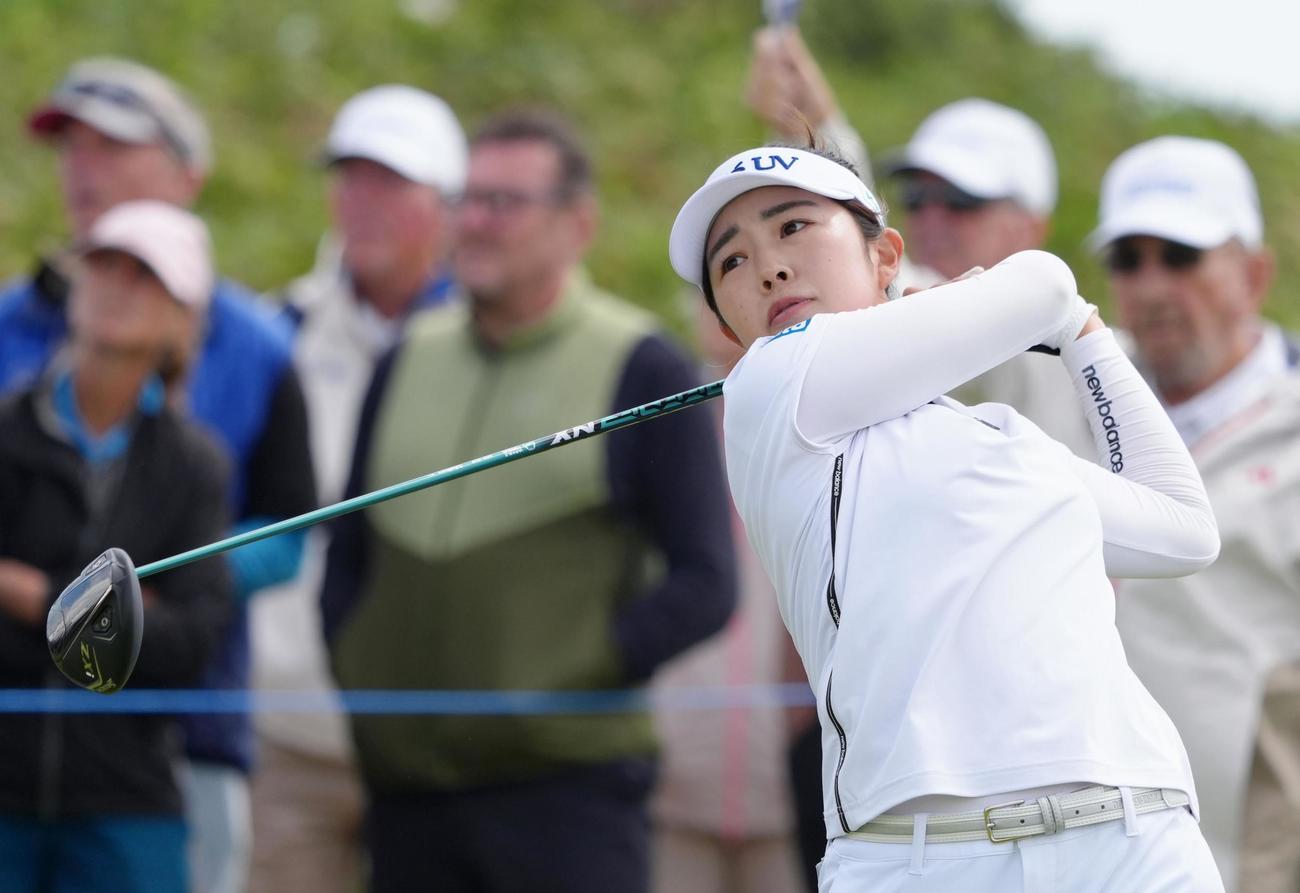 第1ラウンド、4アンダーで3位の山下美夢有（共同）