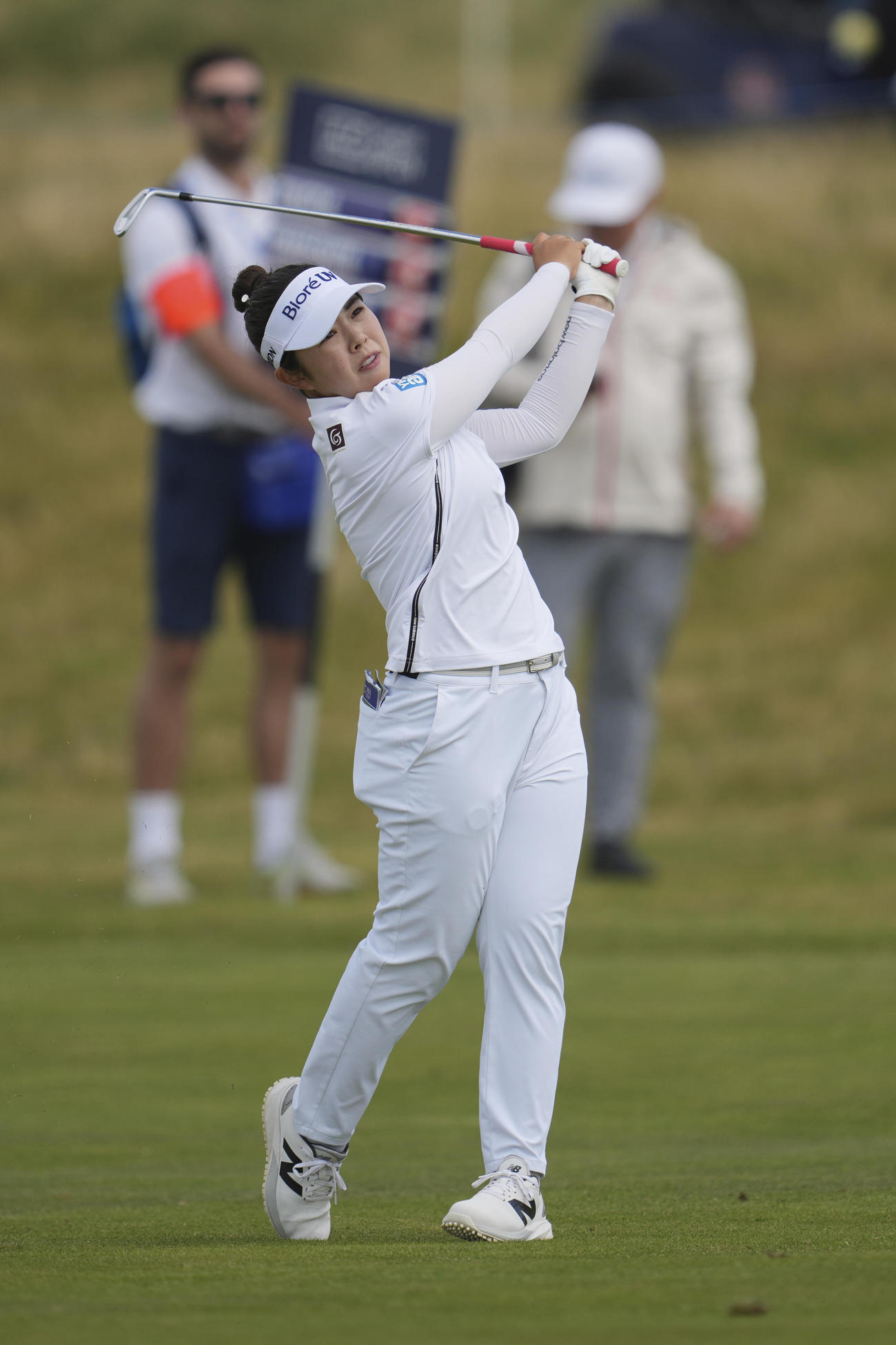 全英女子オープン第1日で好発進した山下美夢有（AP)