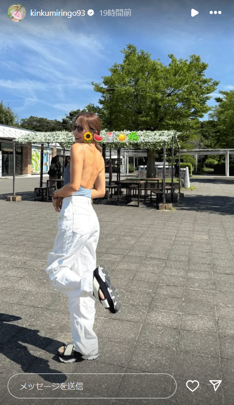 金田久美子のインスタグラム（ストーリーズ）から