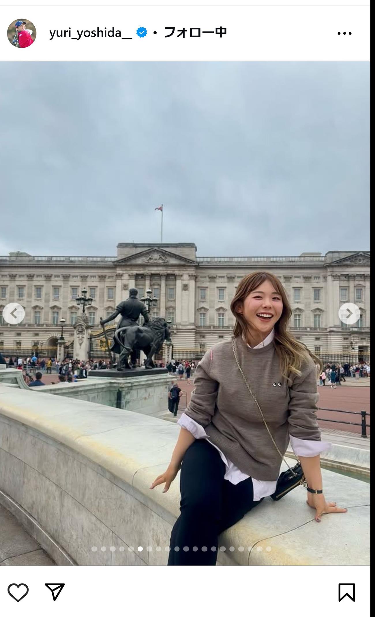 吉田優利のインスタグラムから