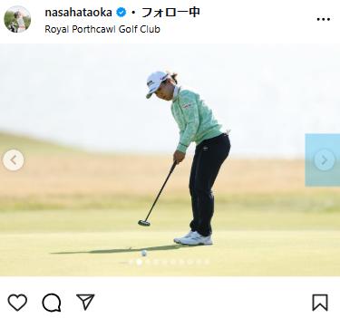 畑岡奈紗のインスタグラムから