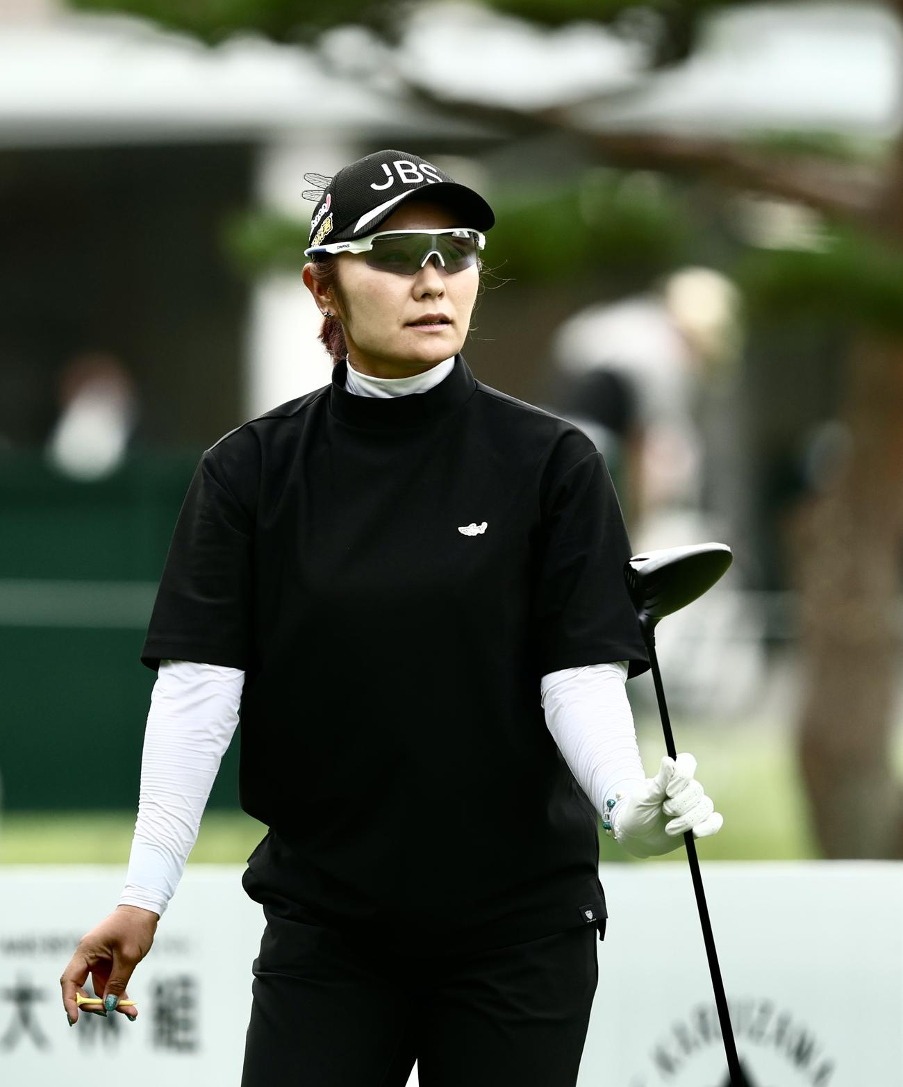 プロアマ戦に臨む藤田（撮影・河田真司）