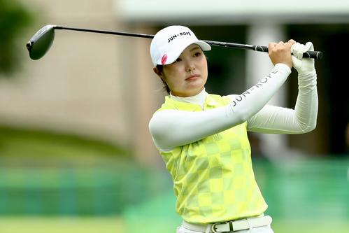 プロアマ戦に臨む高橋（撮影・河田真司）