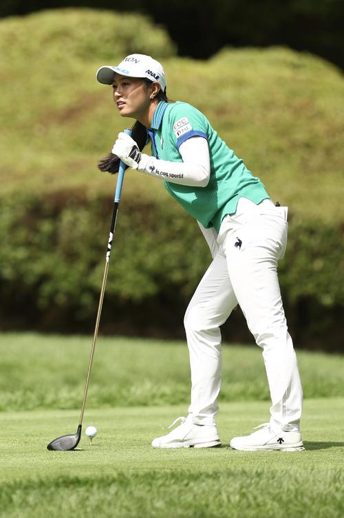 プロアマ戦に臨む中村（撮影・河田真司）