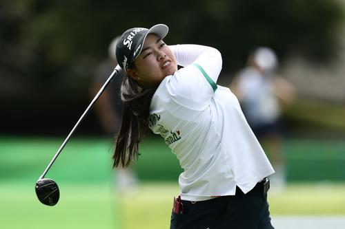 プロアマ戦に臨む入谷（撮影・河田真司）