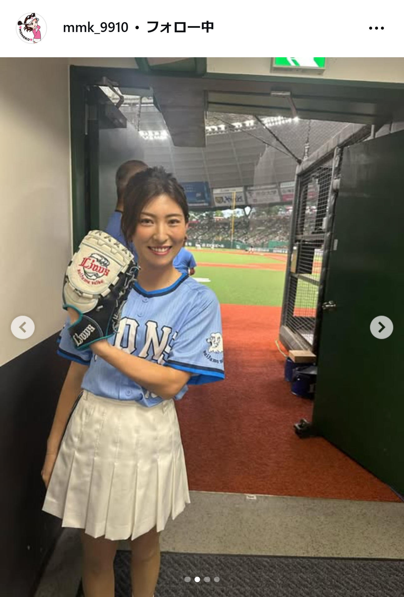 植手桃子のインスタグラムから