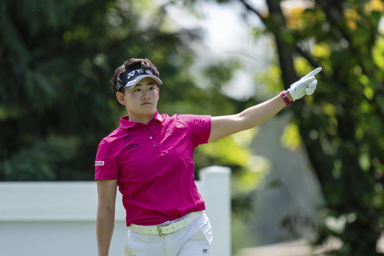 米ツアー初優勝を果たした岩井明愛（AP)