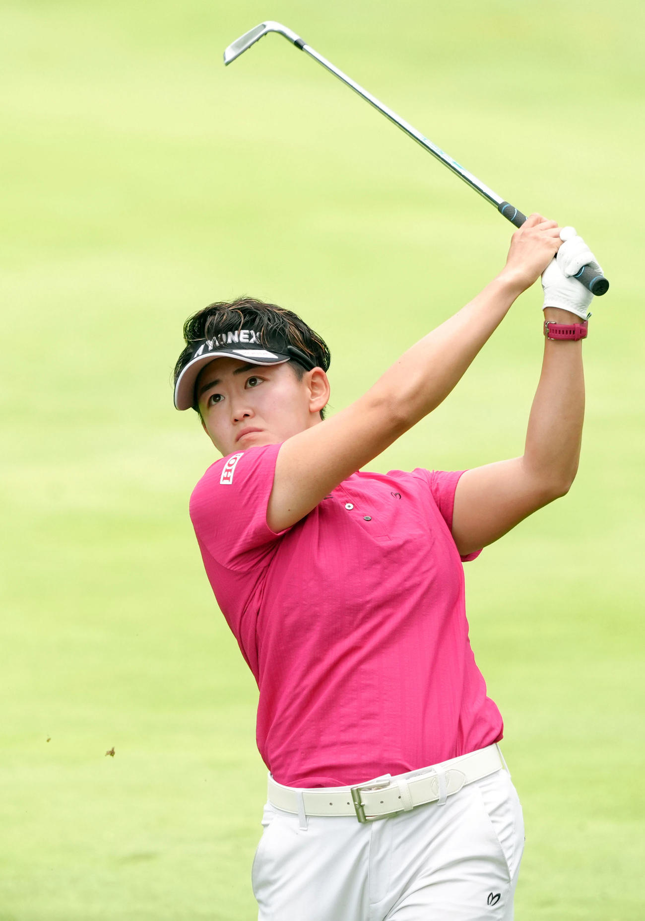 米女子ゴルフのポートランド・クラシックで、通算24アンダーでツアー初優勝を果たした岩井明愛（共同）