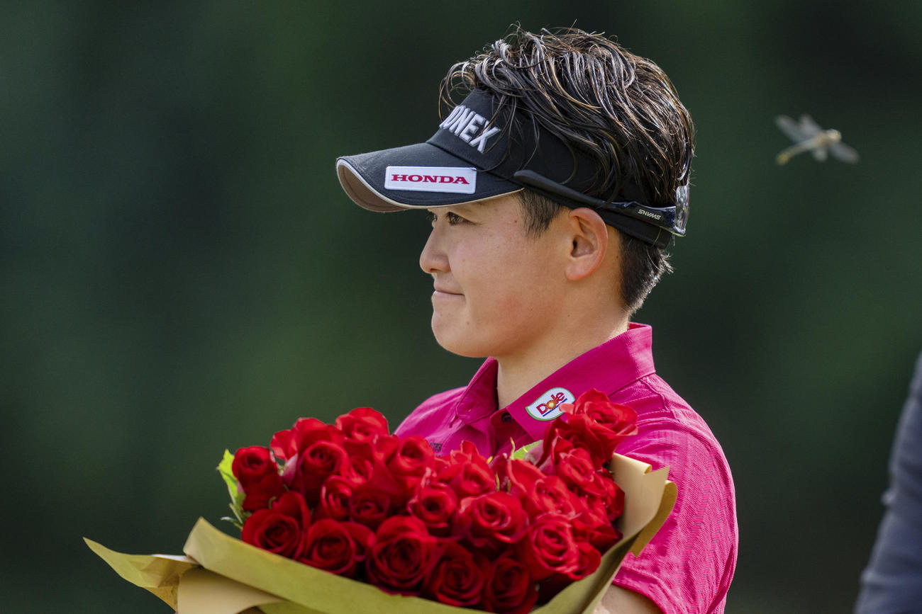 米女子ポートランド・クラシックでツアー初優勝を果たした岩井明愛（AP）