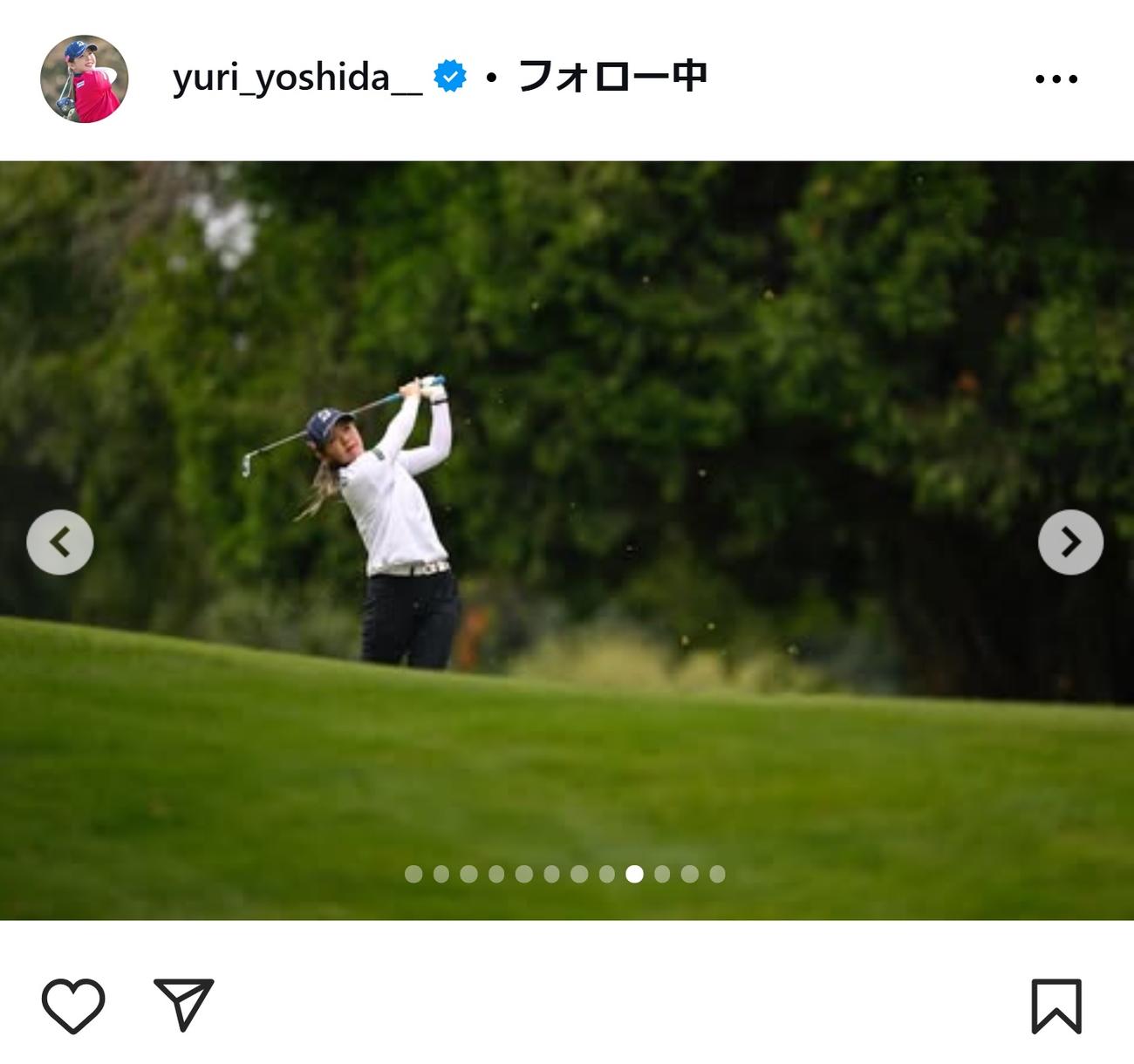 吉田優利のインスタグラムから
