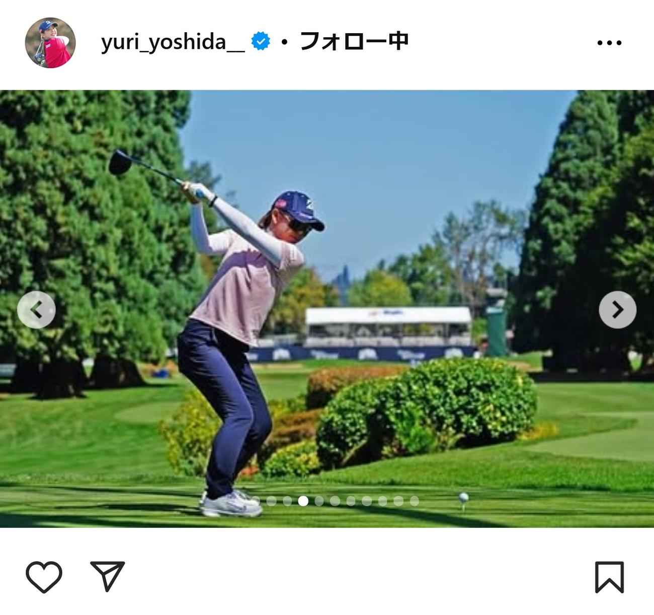 吉田優利のインスタグラムから