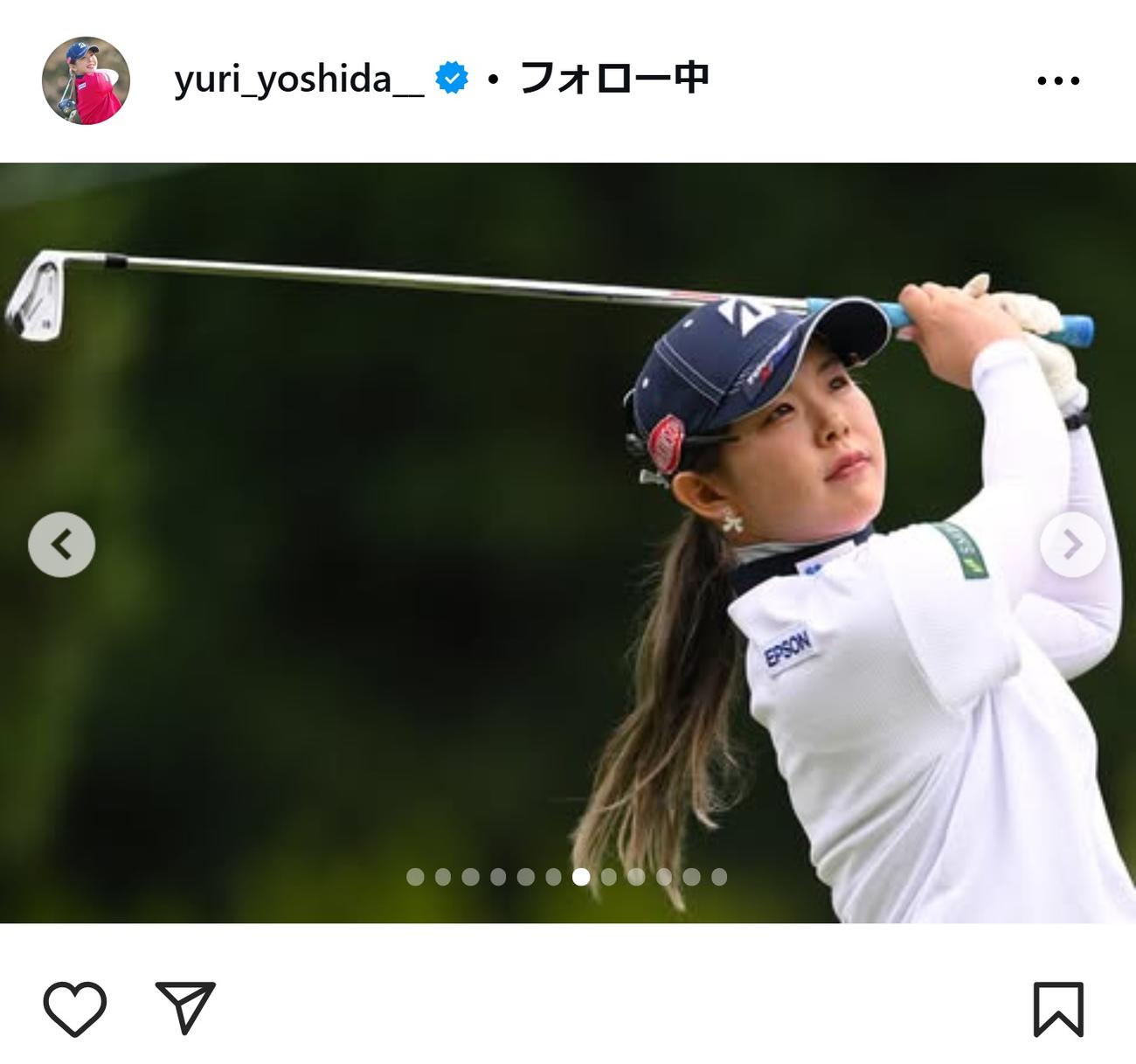 吉田優利のインスタグラムから