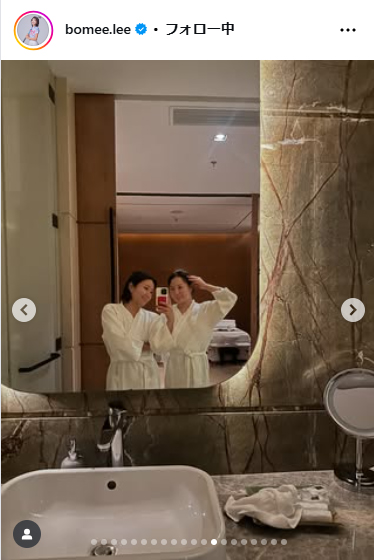 イ・ボミさんのインスタグラムから