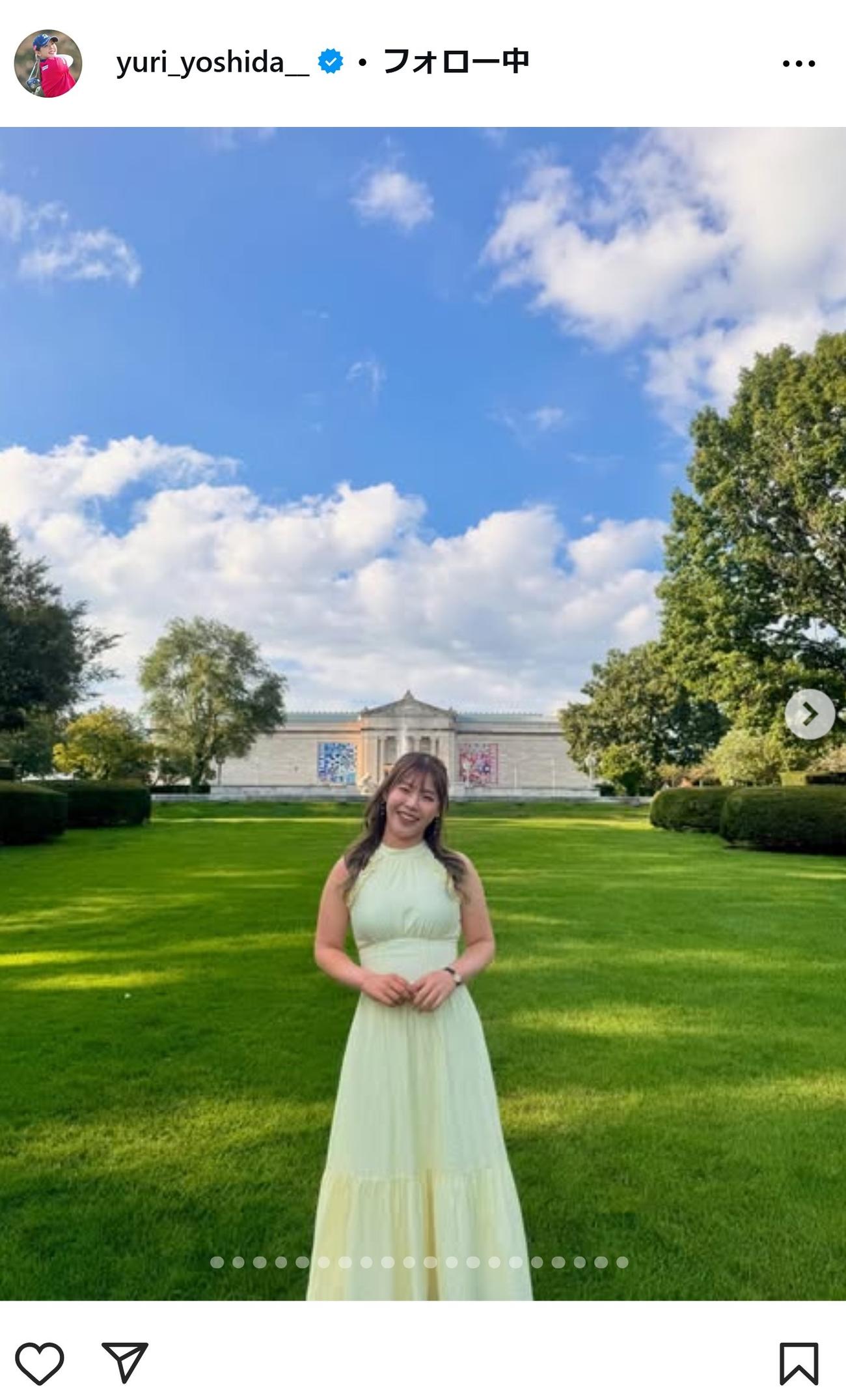 吉田優利のインスタグラムから