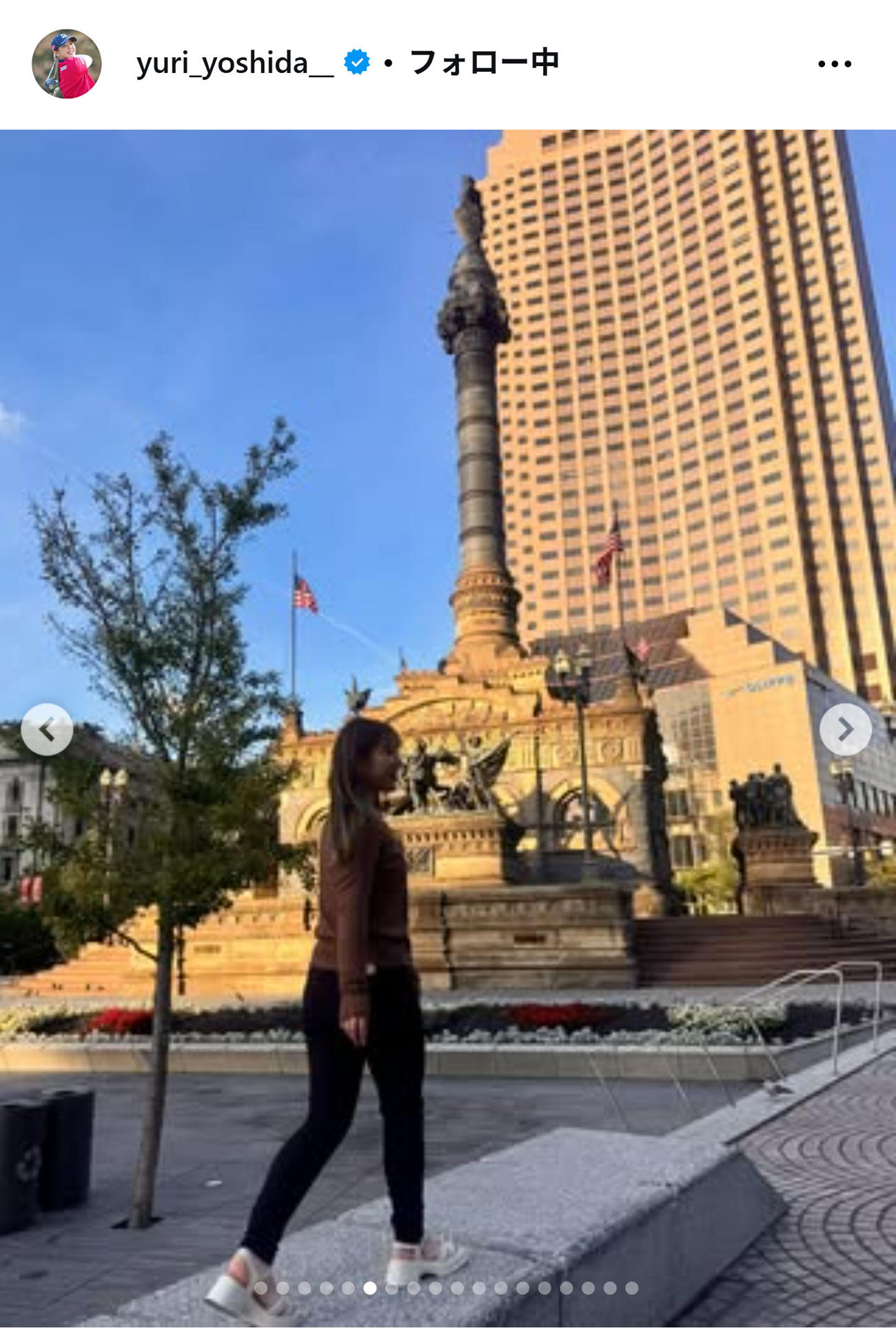 吉田優利のインスタグラムから