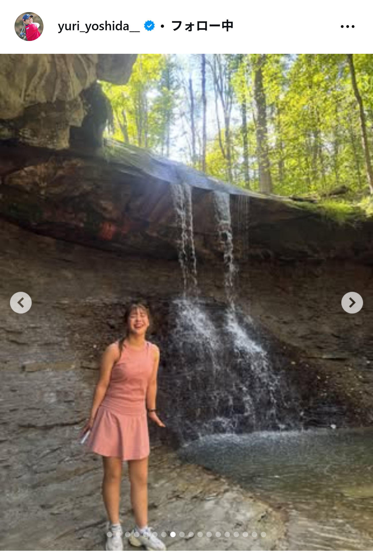 吉田優利のインスタグラムから