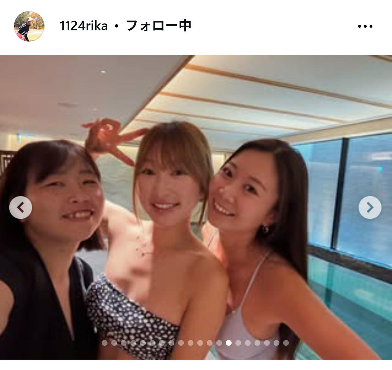 井上莉花のインスタグラムから