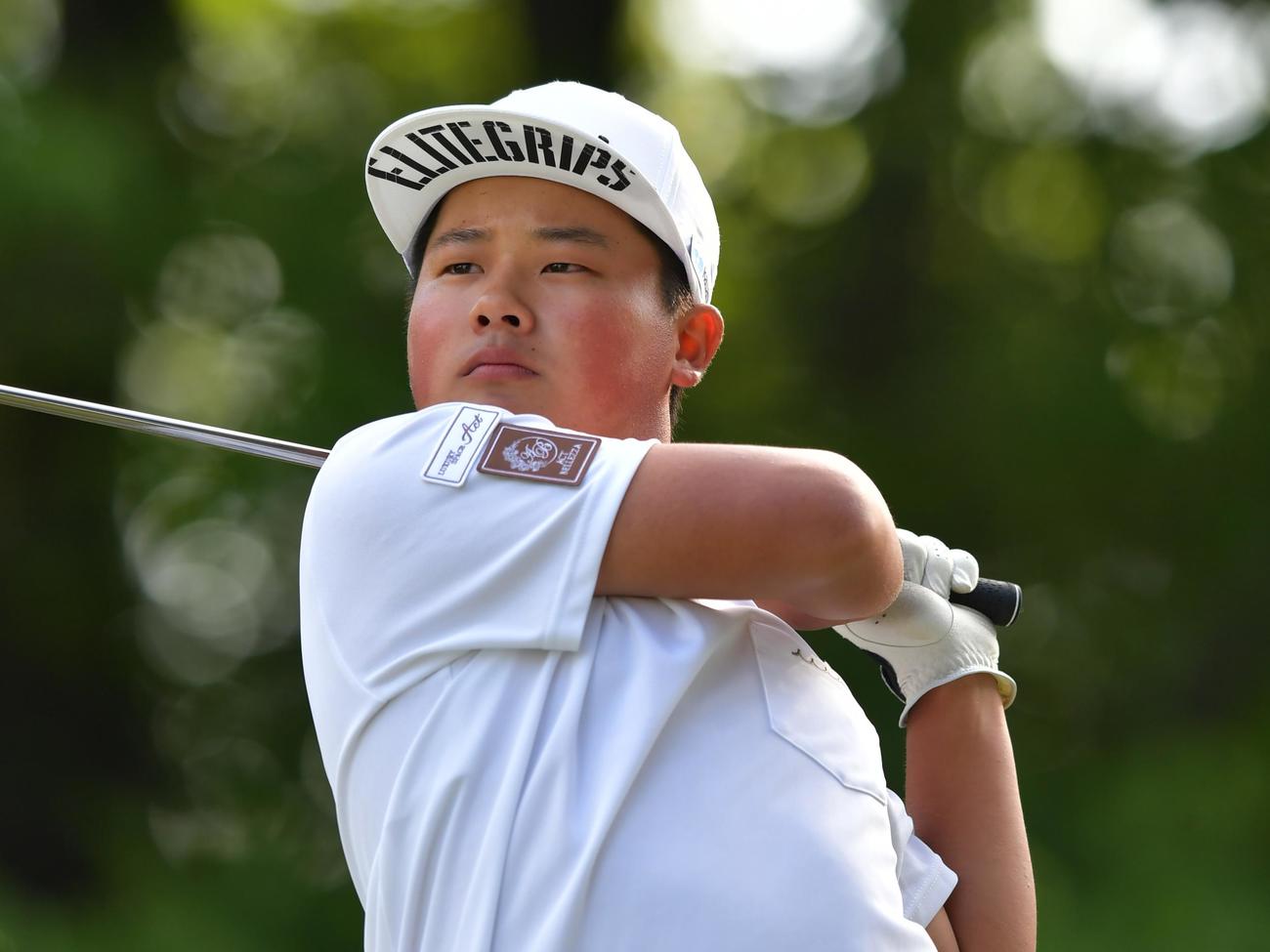 史上最年少の15歳でプロ宣言する加藤金次郎（提供：パナソニックオープン大会事務局）