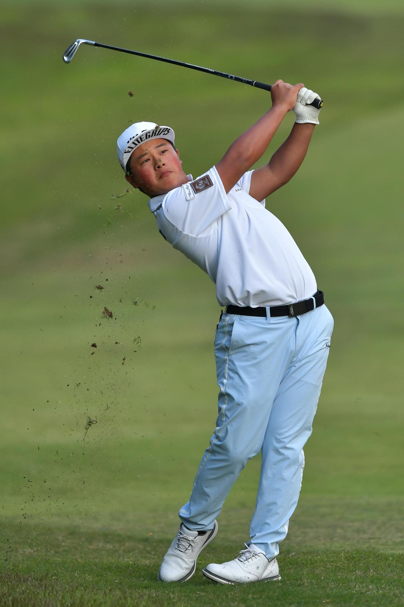史上最年少の15歳でプロ宣言する加藤金次郎（提供：パナソニックオープン大会事務局）