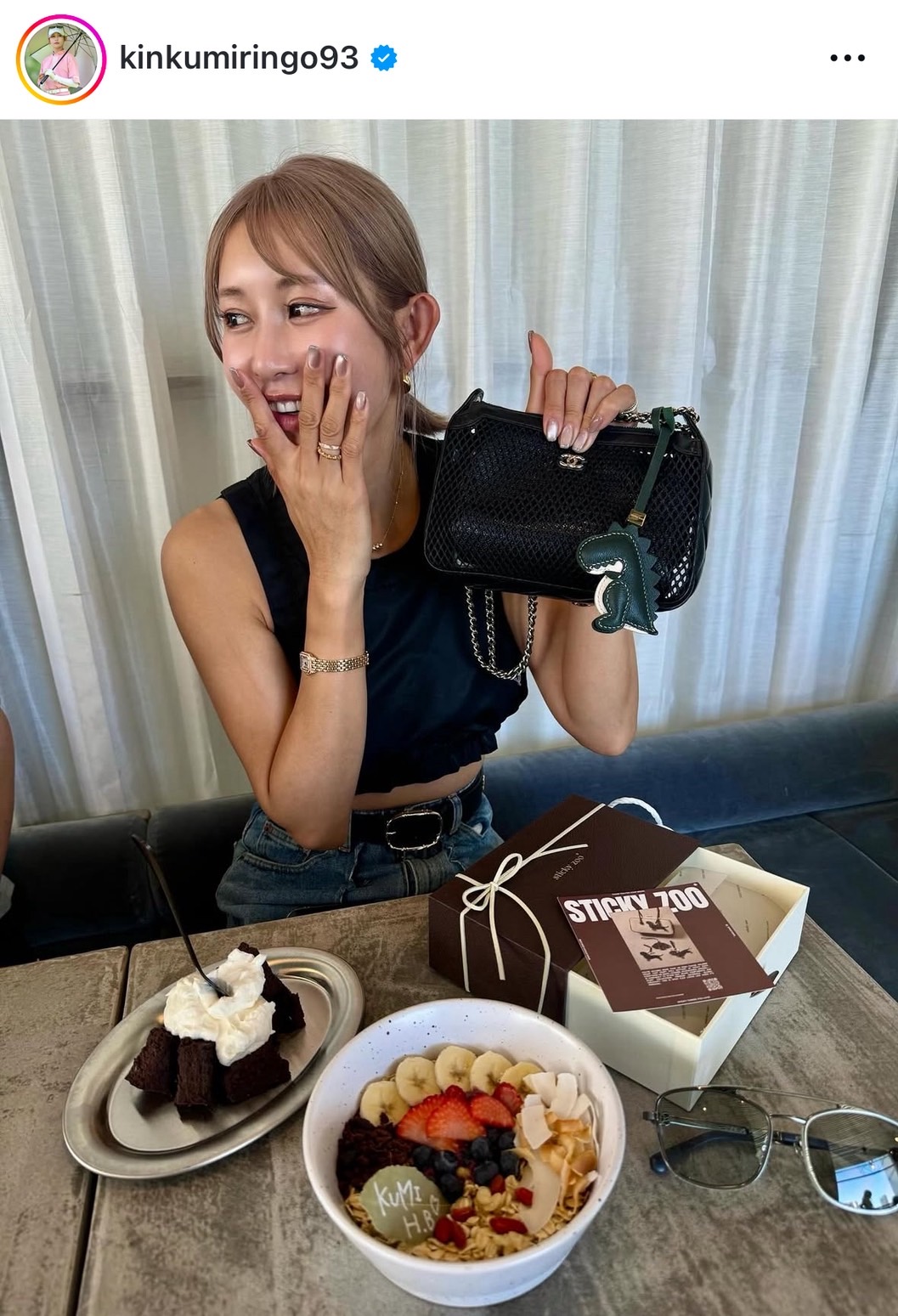 金田久美子のインスタグラムから