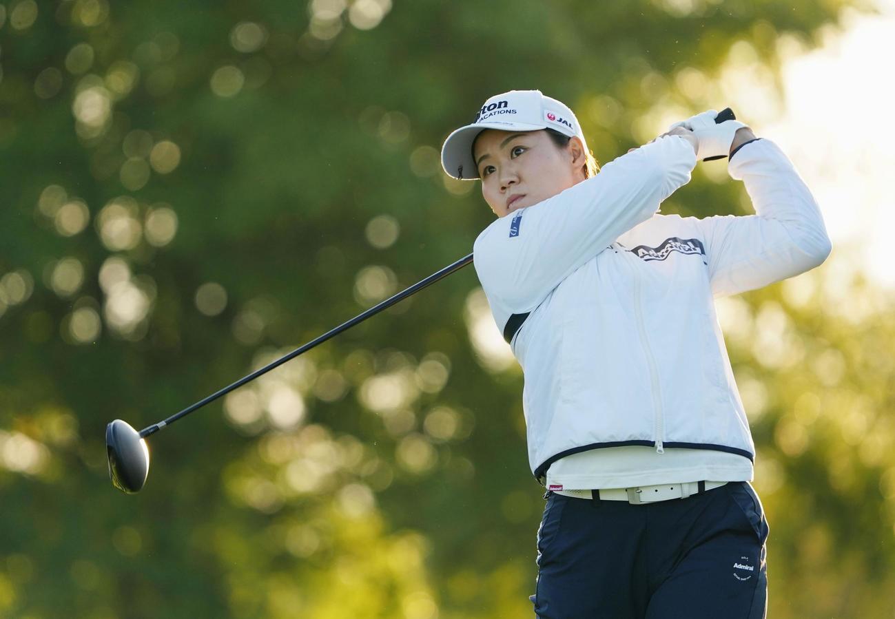 第1ラウンド、4アンダーで13位の畑岡奈紗＝TPCリバースベンド（共同）