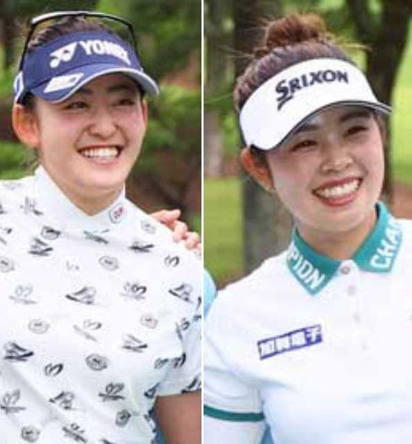 左から岩井千怜、山下美夢有