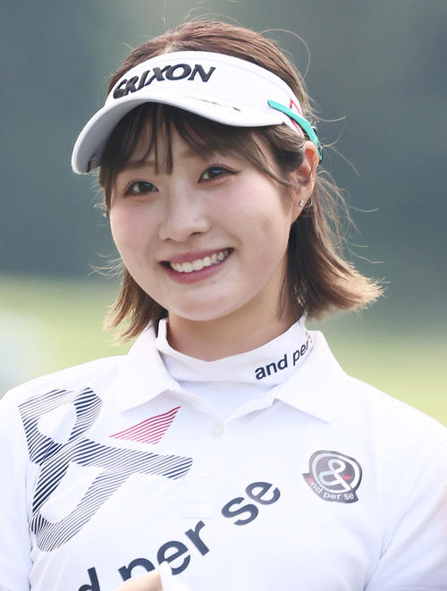 プロアマ戦で調整する都（撮影・上山淳一）